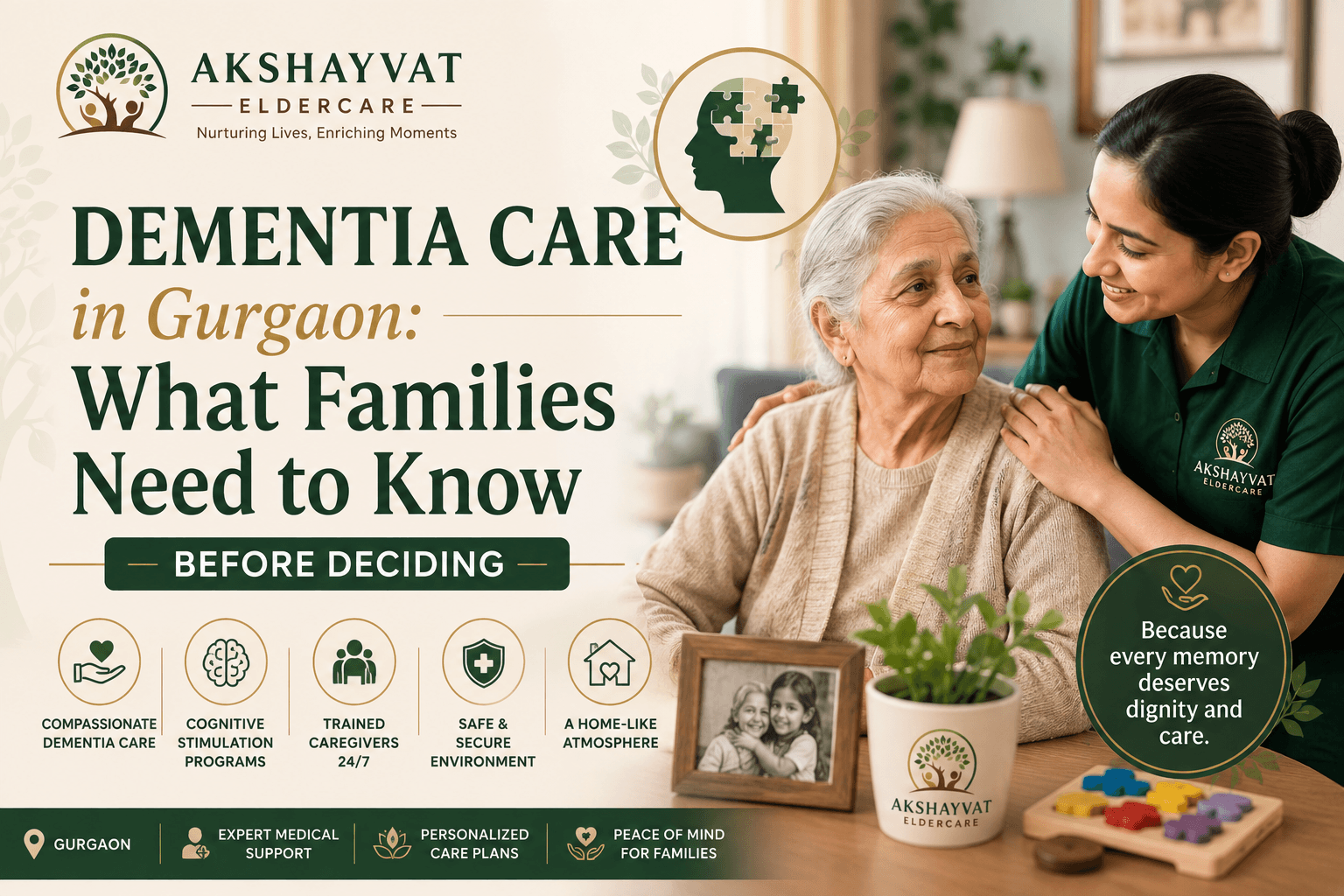 Dementia Care in Gurgaon: What Families Need to Know before Deciding