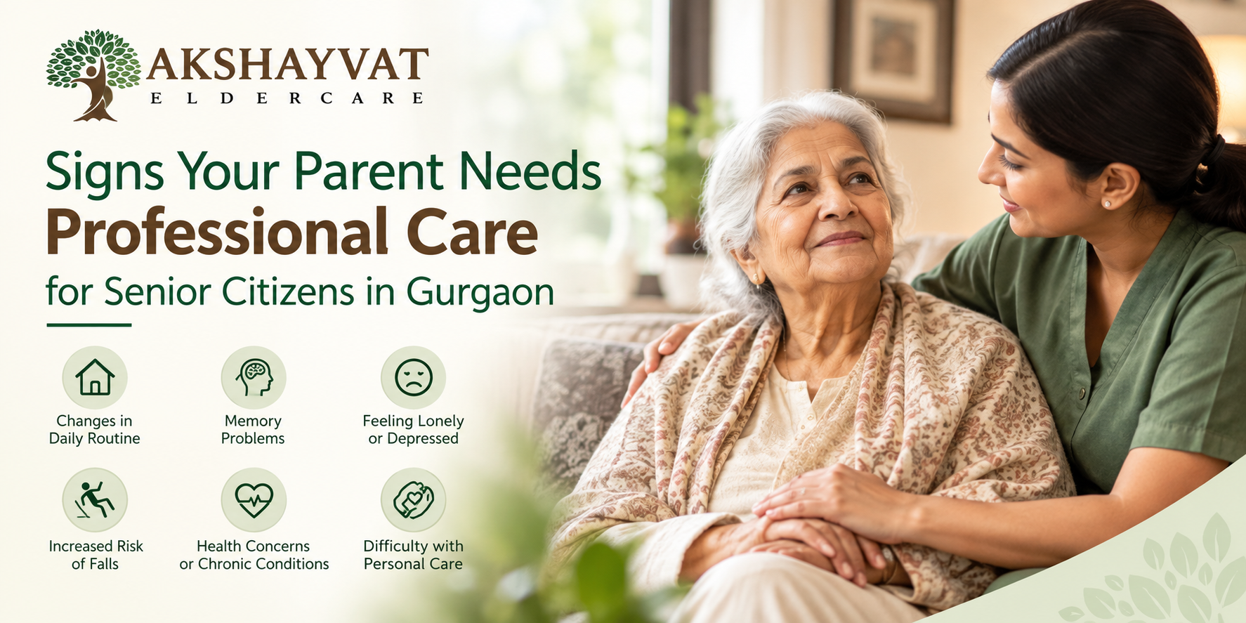 Signs Your Parent Needs Professional Care for Senior Citizens in Gurgaon